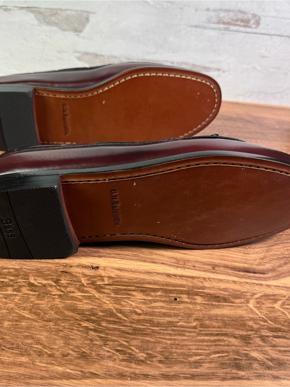 G.H. Bass Layton Burgundy Kiltie Tassel Loafer 12 3E New In Box-never worn. - Picture 6 of 11